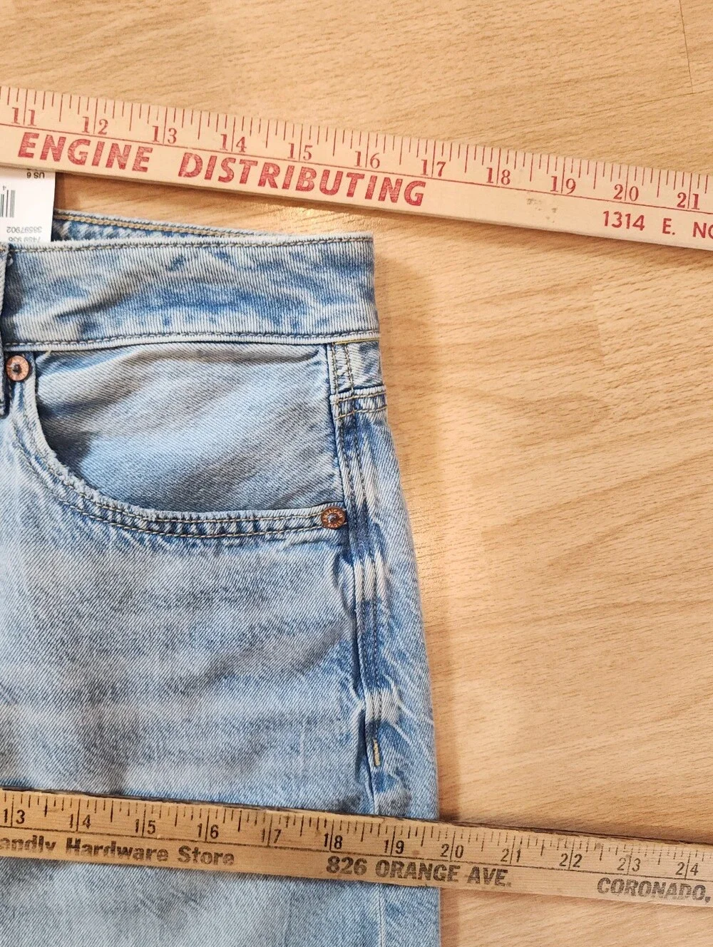 NWT American Eagle Drape Denim Midi Maxi Skirt Front Slit Size 6 (Runs Big?)